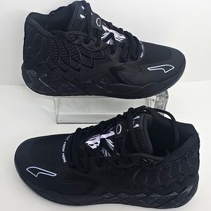 PUMA Mens Mb1 Lo Basketball Sneakers Shoes, Size 11,  Black